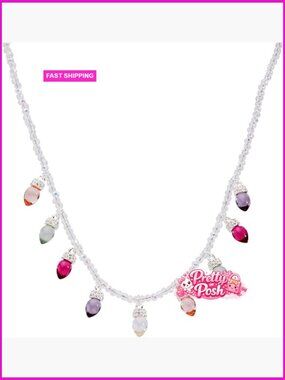 Nickel-Free Brass Beaded Necklace with Pavé Setting